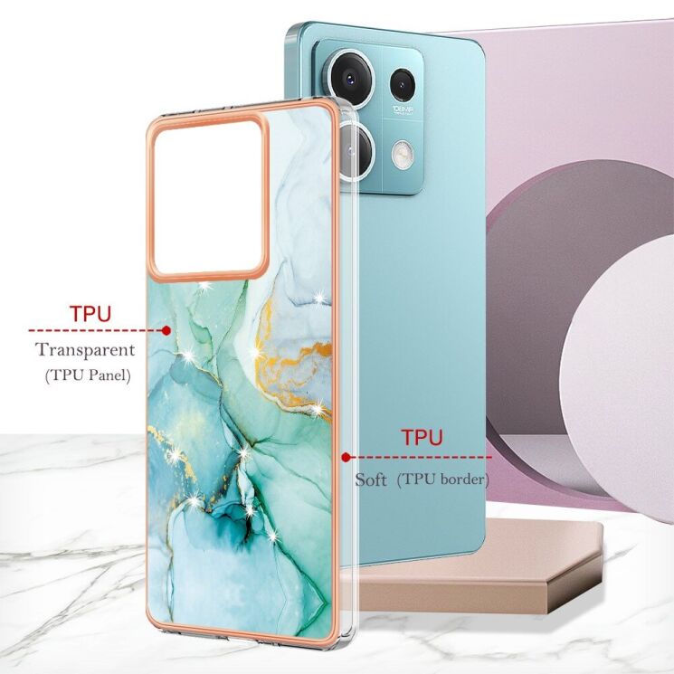 Защитный чехол Deexe Marble Style для Xiaomi Redmi Note 13 5G - Light Purple: фото 6 из 6