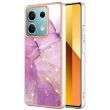 Защитный чехол Deexe Marble Style для Xiaomi Redmi Note 13 5G - Light Purple (341284LV)