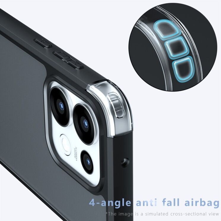 Захисний чохол Deexe Matte Skin для OPPO Reno 16 Pro - Transparent Black (413623TB) Захисний чохол Deexe Matte Skin для OPPO Reno 16 Pro - Transparent Black: фото 6 з 14