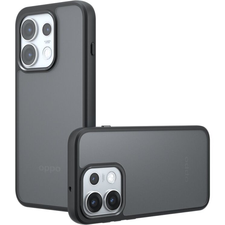 Захисний чохол Deexe Matte Skin для OPPO Reno 16 Pro - Transparent Black (413623TB) Захисний чохол Deexe Matte Skin для OPPO Reno 16 Pro - Transparent Black: фото 2 з 14