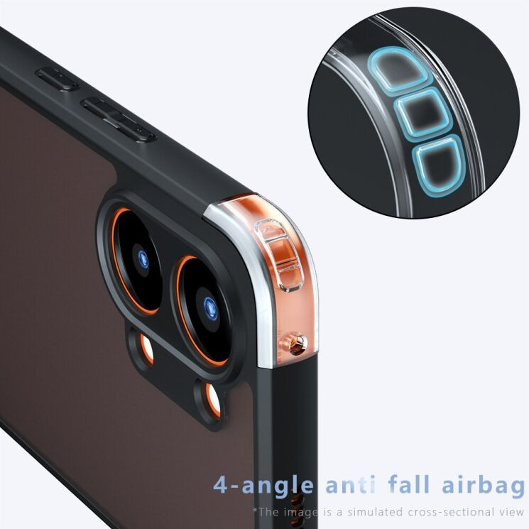 Защитный чехол Deexe Matte Skin для Xiaomi Poco X8 Pro Max - Transparent Black: фото 7 из 13