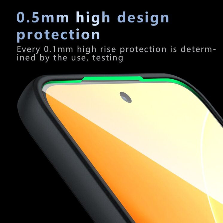 Защитный чехол Deexe Matte Skin для Xiaomi Poco X8 Pro Max - Transparent Black: фото 9 из 13