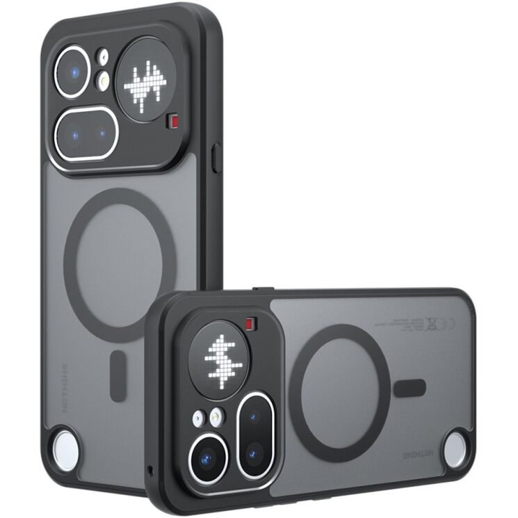 Защитный чехол Deexe Matte Skin with MagSafe для Nothing Phone (4a) Pro - Black: фото 1 из 10
