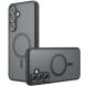 Защитный чехол Deexe Matte Skin with MagSafe для Samsung Galaxy S24 (S921) - Black (347179B). Фото 1 из 10