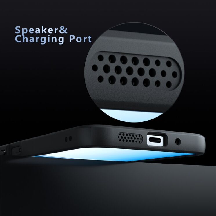 Защитный чехол Deexe Matte Skin with MagSafe для Xiaomi Redmi 15 - Black: фото 10 из 14