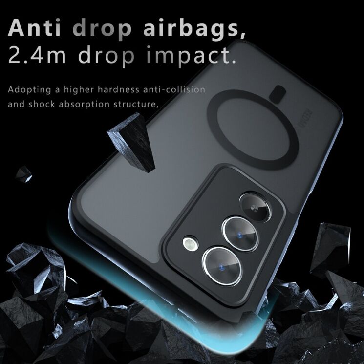 Защитный чехол Deexe Matte Skin with MagSafe для Xiaomi Redmi 15 - Black: фото 8 из 14