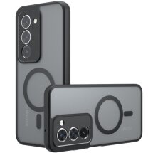 Защитный чехол Deexe Matte Skin with MagSafe для Xiaomi Redmi 15 - Black: фото 1 из 14