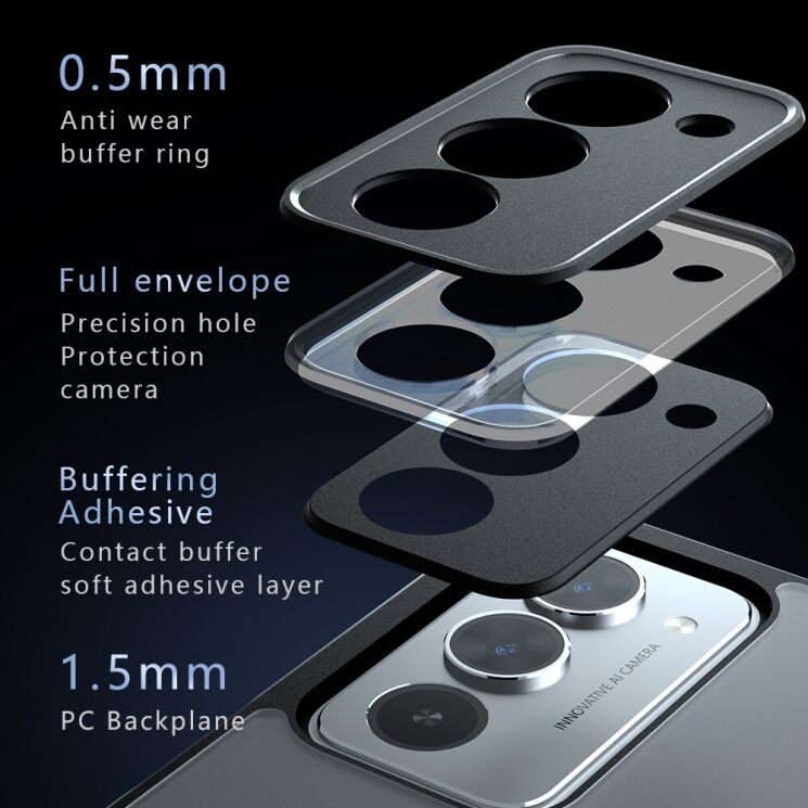 Защитный чехол Deexe Matte Skin with MagSafe для Xiaomi Redmi 15 - Black: фото 13 из 14