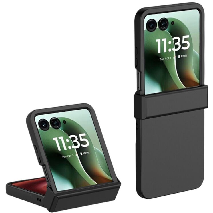 Защитный чехол Deexe Pivot Case для Motorola Razr 60 Ultra / Razr 70 Ultra - Black: фото 1 из 12