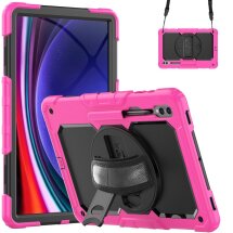 Захисний чохол Deexe Shockproof Case для Samsung Galaxy Tab S9 Ultra (X910/916) - Rose: фото 1 з 8