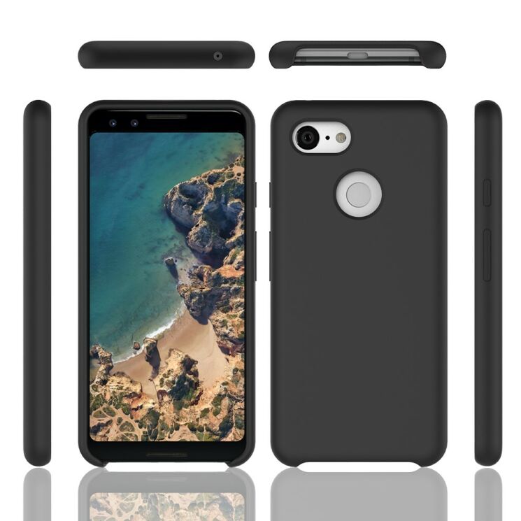 Защитный чехол Deexe Silicone Case для Google Pixel 3 XL - Black: фото 2 из 5