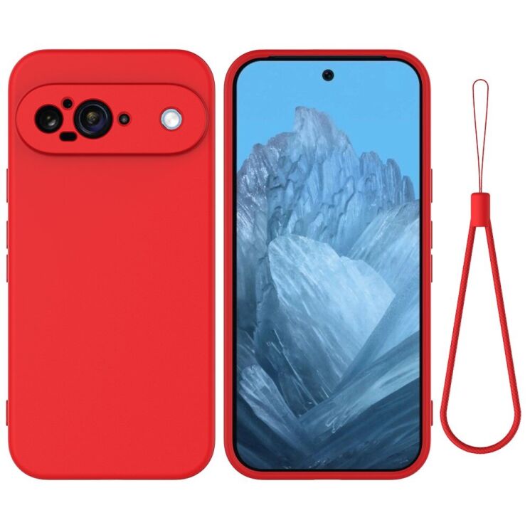 Защитный чехол Deexe Silicone Case для Google Pixel 9 - Red: фото 1 из 8