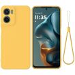 Силіконовий (TPU) чохол Deexe Silicone Case для Motorola Moto G06 - Yellow (401512Y)