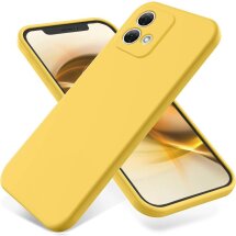 Захисний чохол Deexe Silicone Case для Motorola Moto G84 - Yellow: фото 1 з 8