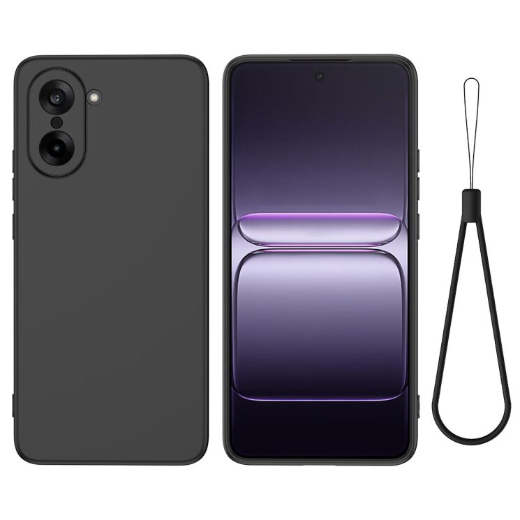 Защитный чехол Deexe Silicone Case для OnePlus Nord CE 5 / Ace 5 Racing - Black: фото 1 из 8