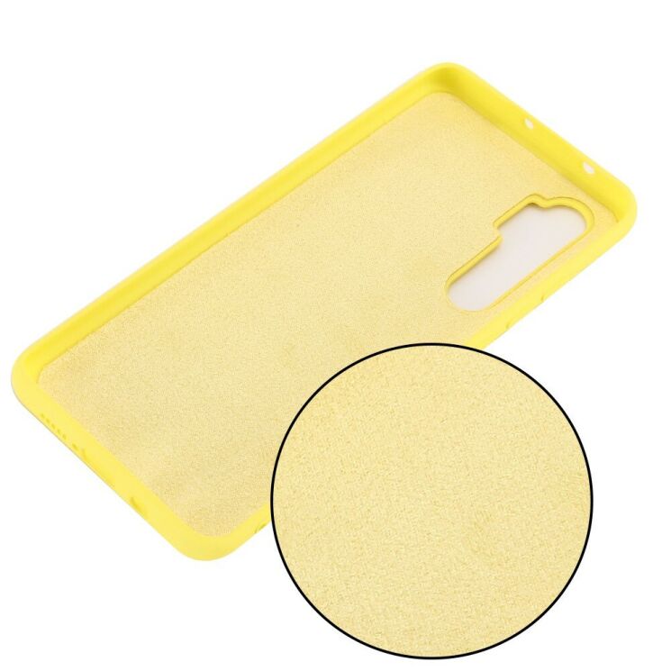 Силіконовий (TPU) чохол Deexe Silicone Case для Xiaomi Mi Note 10 Lite - Yellow: фото 3 з 5