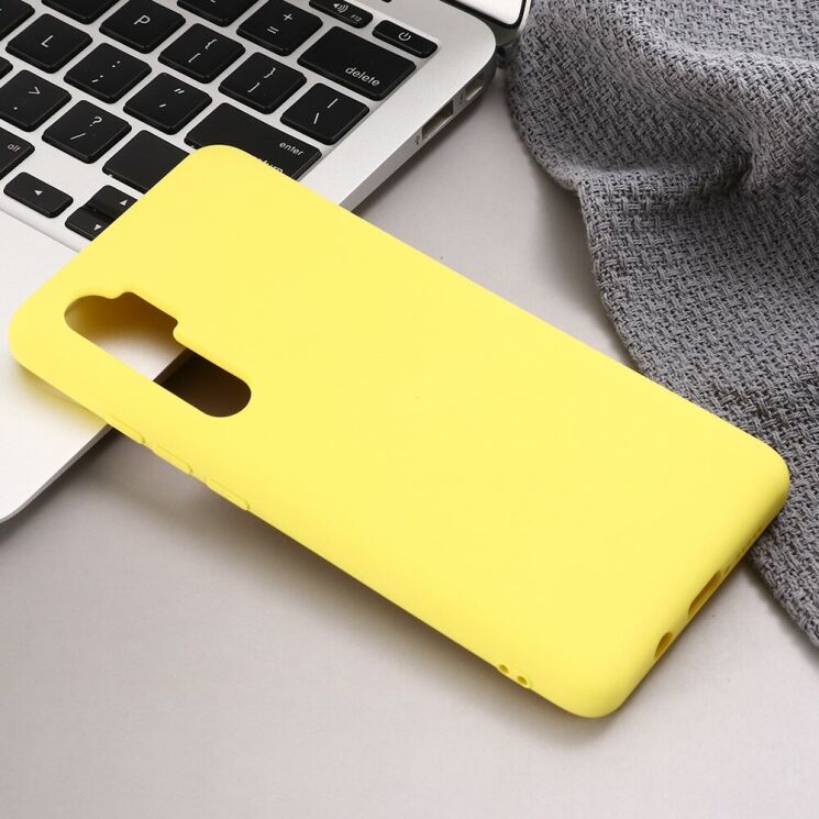Силіконовий (TPU) чохол Deexe Silicone Case для Xiaomi Mi Note 10 Lite - Yellow: фото 5 з 5