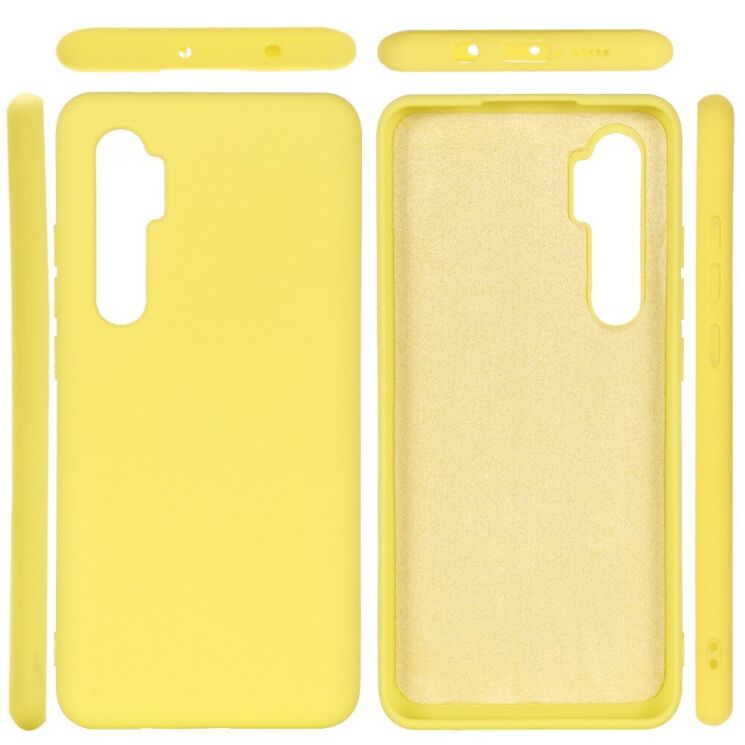 Силіконовий (TPU) чохол Deexe Silicone Case для Xiaomi Mi Note 10 Lite - Yellow: фото 2 з 5