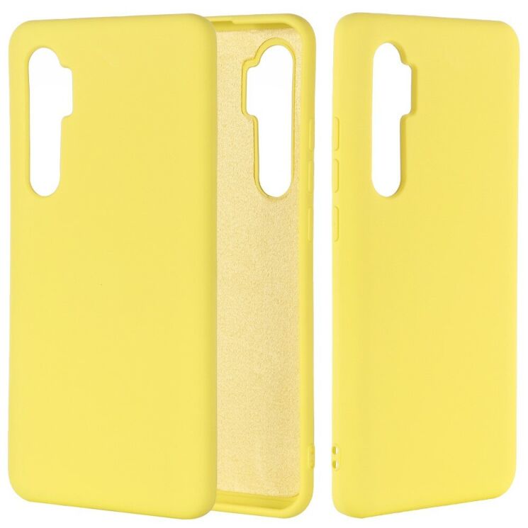 Силіконовий (TPU) чохол Deexe Silicone Case для Xiaomi Mi Note 10 Lite - Yellow: фото 1 з 5