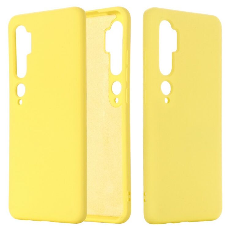 Силіконовий (TPU) чохол Deexe Silicone Case для Xiaomi Mi Note 10 Pro / Mi Note 10 - Yellow: фото 1 з 5