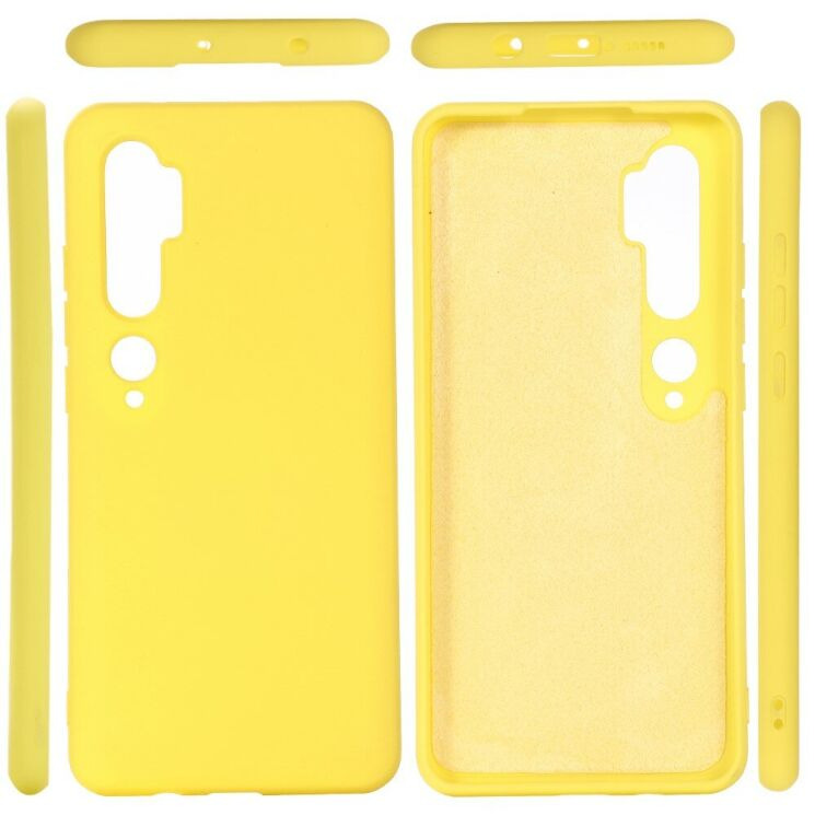 Силіконовий (TPU) чохол Deexe Silicone Case для Xiaomi Mi Note 10 Pro / Mi Note 10 - Yellow: фото 5 з 5