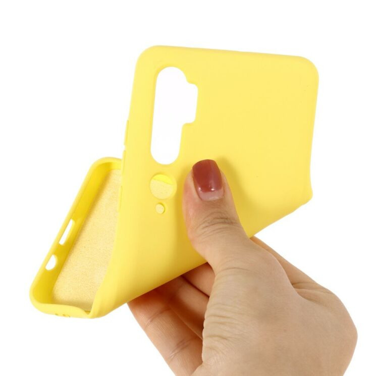 Силіконовий (TPU) чохол Deexe Silicone Case для Xiaomi Mi Note 10 Pro / Mi Note 10 - Yellow: фото 3 з 5