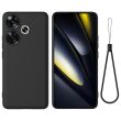 Защитный чехол Deexe Silicone Case для Xiaomi Poco F6 - Black (355044B)