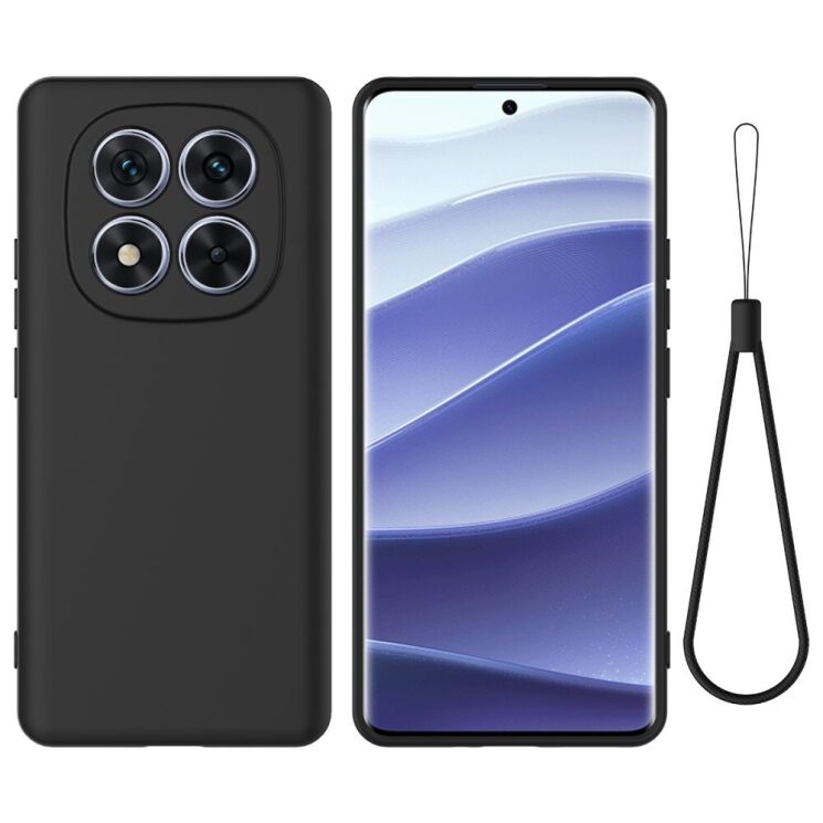 Защитный чехол Deexe Silicone Case для Xiaomi Redmi Note 14 Pro - Black: фото 1 из 8