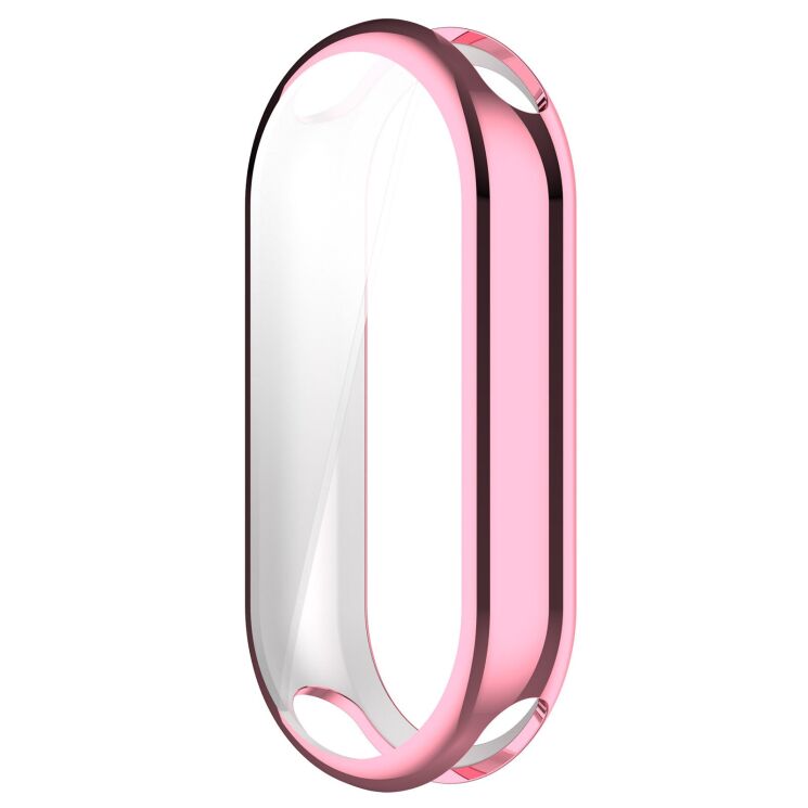 Захисний чохол Deexe Silicone Frame для Xiaomi Smart Band 11 - Pink: фото 2 з 4