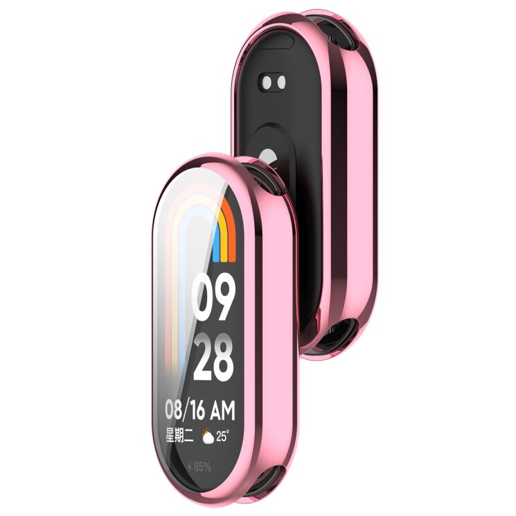 Захисний чохол Deexe Silicone Frame для Xiaomi Smart Band 11 - Pink: фото 3 з 4