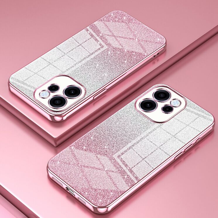 Захисний чохол Deexe Sparkles Cover для OPPO Reno 15 F/FS - Pink: фото 2 з 7