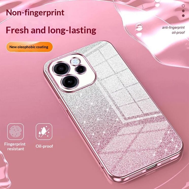 Захисний чохол Deexe Sparkles Cover для OPPO Reno 15 F/FS - Pink: фото 5 з 7