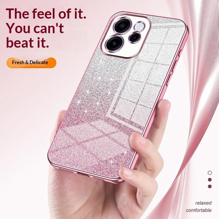 Захисний чохол Deexe Sparkles Cover для OPPO Reno 15 F/FS - Pink: фото 6 з 7