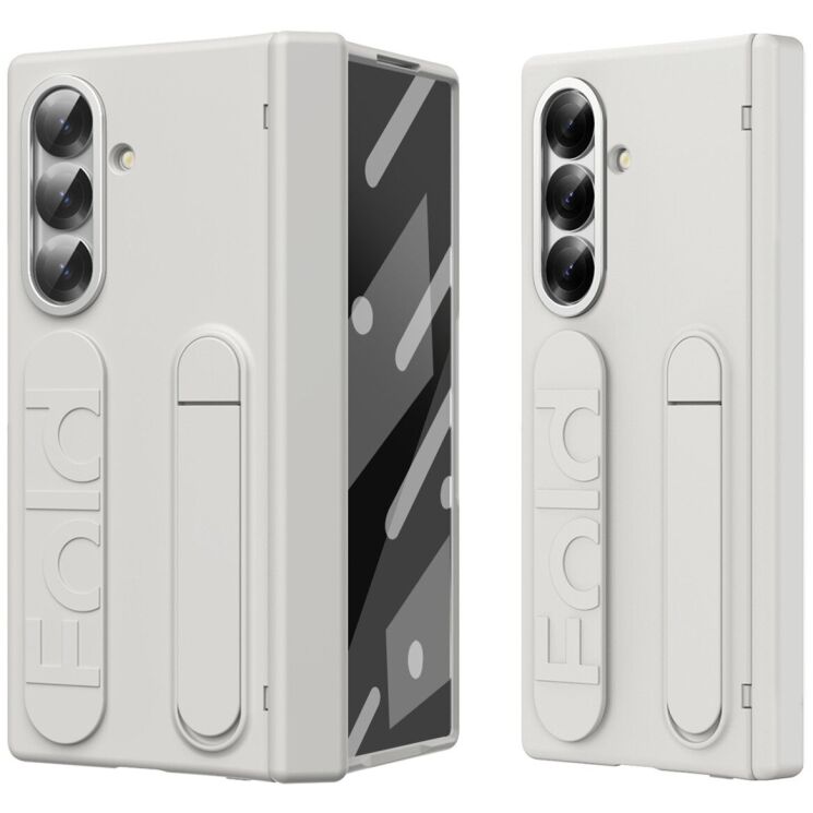 Захисний чохол Deexe Standing Grip для Samsung Galaxy Fold 7 - White: фото 1 з 7