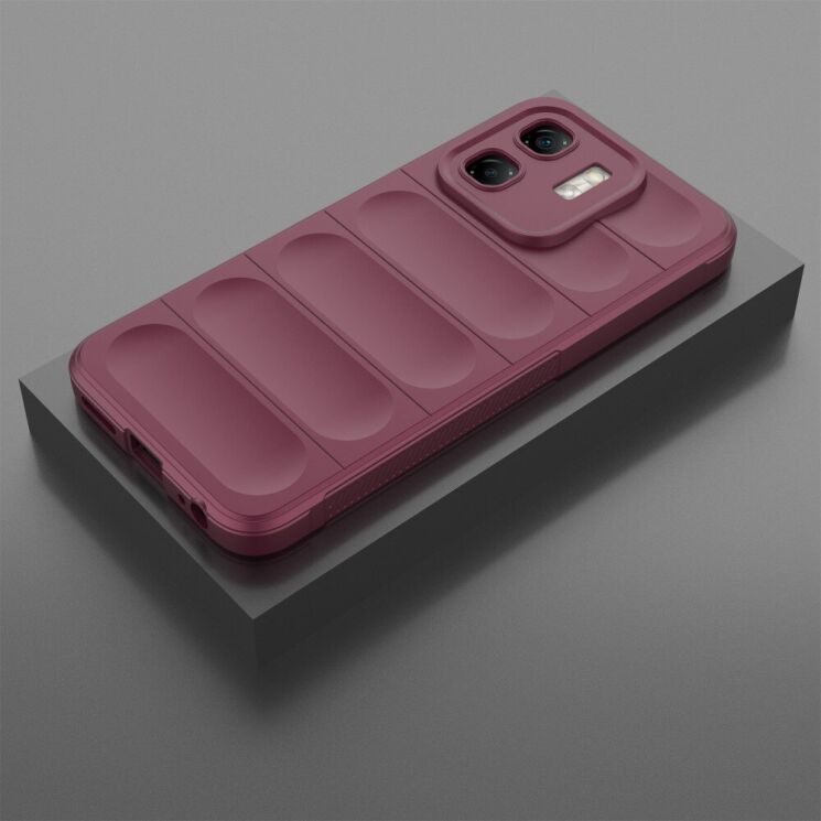 Защитный чехол Deexe Terra Case для Infinix Hot 50i - Wine Red: фото 5 из 6