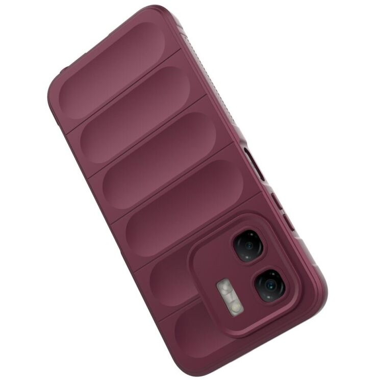 Защитный чехол Deexe Terra Case для Infinix Hot 50i - Wine Red: фото 4 из 6