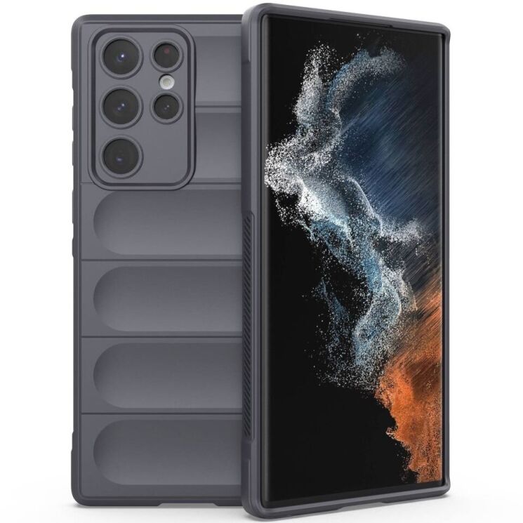 Защитный чехол Deexe Terra Case для Samsung Galaxy S22 Ultra (S908) - Dark Grey: фото 1 из 4