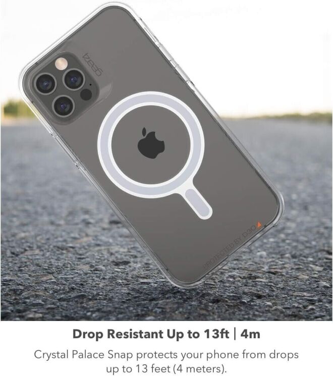 Защитный чехол Gear4 Crystal Palace Snap MagSafe для Apple iPhone 14 Plus - Clear: фото 10 из 12