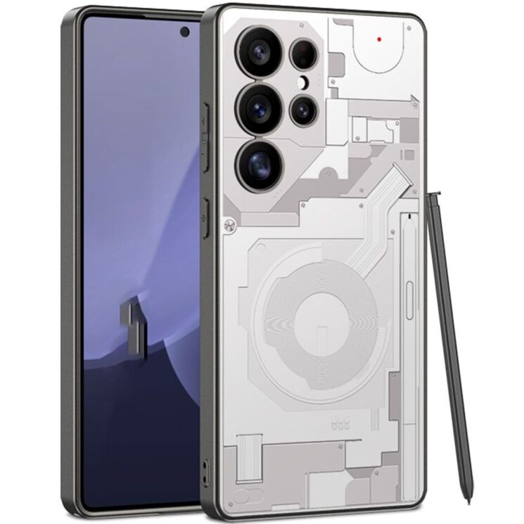 Защитный чехол GKK Circuit Pattern для Samsung Galaxy S25 Ultra (S938) - White: фото 1 из 6