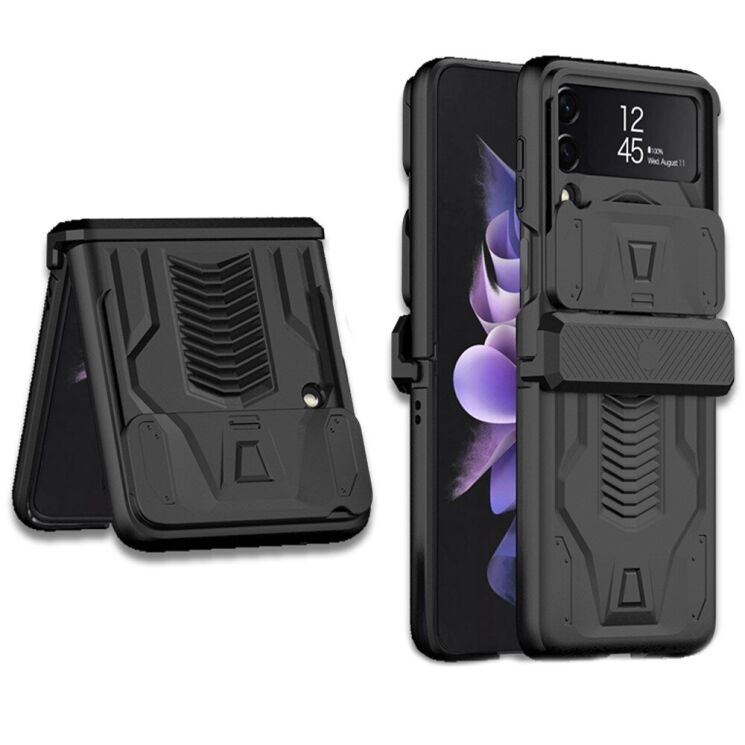 Защитный чехол GKK Hinge Case для Samsung Galaxy Flip 3 - Black: фото 1 из 7