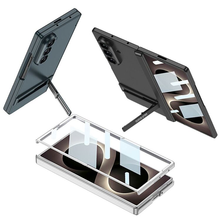 Захисний чохол GKK Hinge Stand для Samsung Galaxy Fold 8 Ultra - Titanium Grey (424034TH) Захисний чохол GKK Hinge Stand для Samsung Galaxy Fold 8 Ultra - Titanium Grey: фото 10 з 10