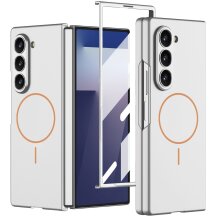 Защитный чехол GKK Magnetic Shell для Samsung Galaxy Fold 7 - Silver: фото 1 из 6