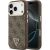 Захисний чохол Guess 4G Triangle Logo MagSafe для iPhone 18 Pro Max / 17 Pro Max (GUHMP18XP4GTDGMW) - Brown: фото 1 з 7