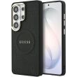 Захисний чохол Guess Saffiano Peony Embossed Ring MagSafe для Samsung Galaxy S26 Ultra (S948) GUHMS26LPSAMSECK - Black (408542B)