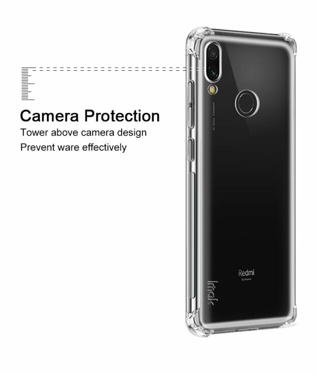 Чехол с усиленными углами IMAK Airbag MAX Case для Xiaomi Redmi 7 - Transparent: фото 11 из 13