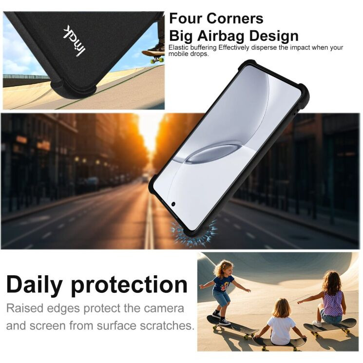 Захисний чохол IMAK Airbag Sand Case для Realme 16 Pro Plus - Black (428512B) Захисний чохол IMAK Airbag Sand Case для Realme 16 Pro Plus - Black: фото 6 з 9