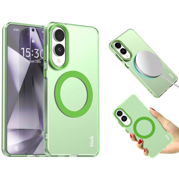 Захисний чохол IMAK Candy Series Magnetic для Samsung Galaxy S25 Edge (S937) - Green: фото 2 з 2