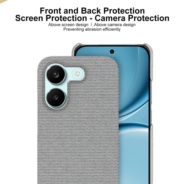 Защитный чехол IMAK Fabric Case для Xiaomi Poco X8 Pro - Black: фото 7 из 8