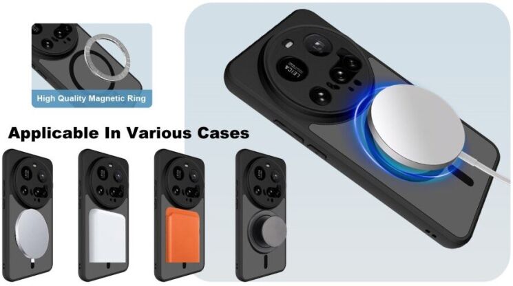 Защитный чехол IMAK UX-9B Series with MagSafe для Xiaomi 15 Ultra - Black: фото 8 из 9