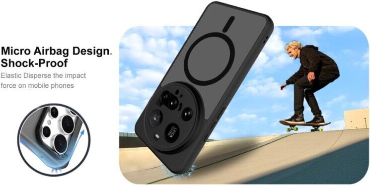 Защитный чехол IMAK UX-9B Series with MagSafe для Xiaomi 15 Ultra - Black: фото 3 из 9